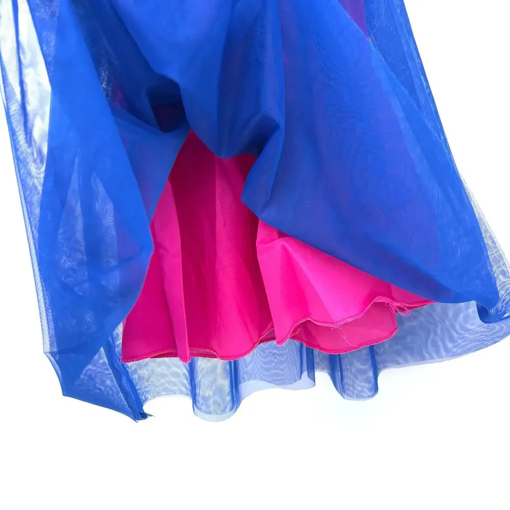 Toddler Girl’s Princess Tulle Dress Up Pink Purple Birthday Party Fancy 5T
